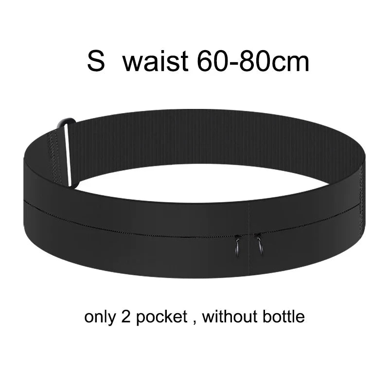 Running Belt Waist Bag with Water Bottle Women Sports Fanny Pack Men Phone Pouch Jogging Gym Bags Hydration Run Accessories GlowCart