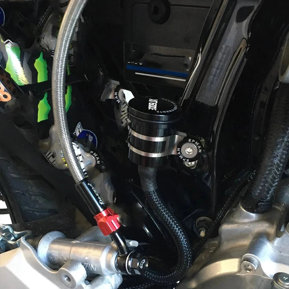 FOR YAMAHA XT600E XT 600E 1990-2003 2004 2005 Motorcycle Brake Cylinder Fluid Reservoir Rear Front Clutch Tank Oil Fluid Cup GlowCart