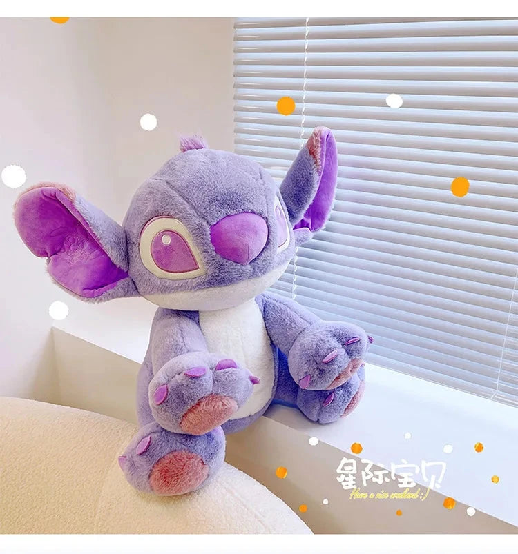 Disney Cartoon Purple Stitch Doll Star Baby Kawaii Plush Toy GlowCart