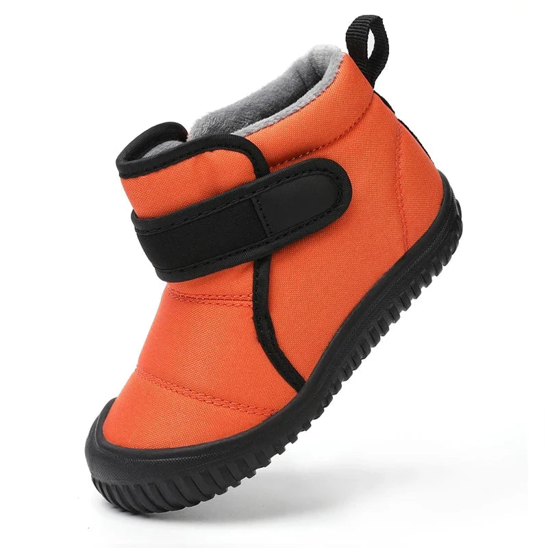 Unisex Kids' Outdoor Anti-slip Winter Snow Boots Warm Plush Toddler Boys Girls Comfortable Walking Shoes Size 19-28 GlowCart