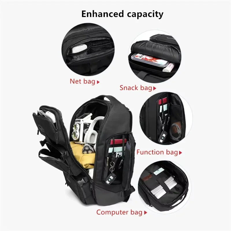OZUKO Men's Large Capacity Travel Backpack Outdoor