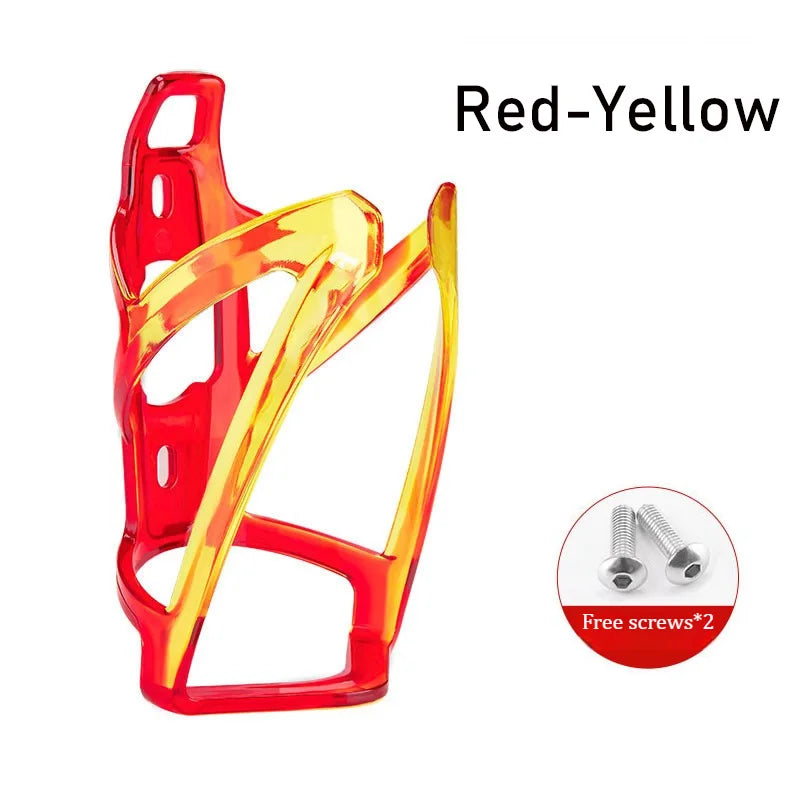 RYDEX Bicycle water bottle holder plastic Bicycle water bottle cage gradient Mountain Road bicycle drink holder with Screws GlowCart