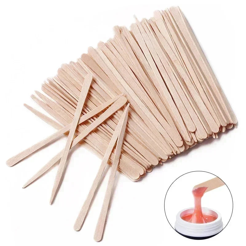 Wooden Waxing Stick Disposable Wax Bean Wiping Wax Tool GlowCart