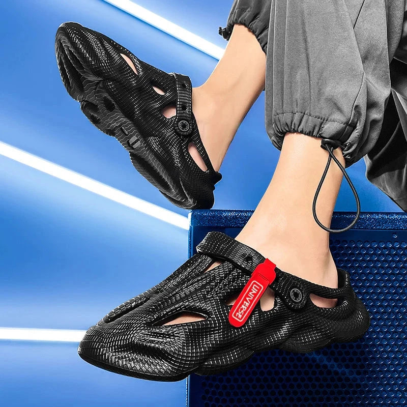 Summer Men Slippers Comfortable Platform Outdoor Sandals GlowCart