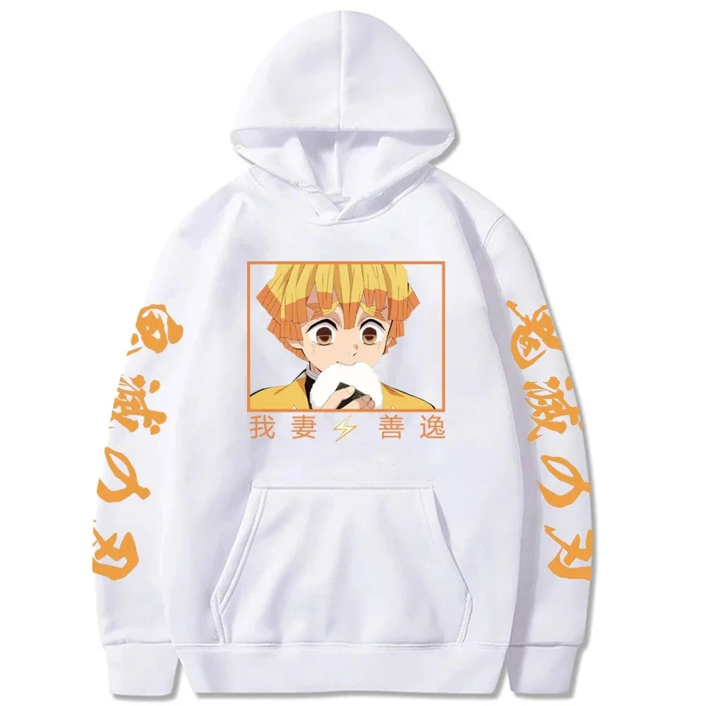 Harajuku Demon Slayer Plus Size Hoodie Kamado Nezuko Graphic GlowCart