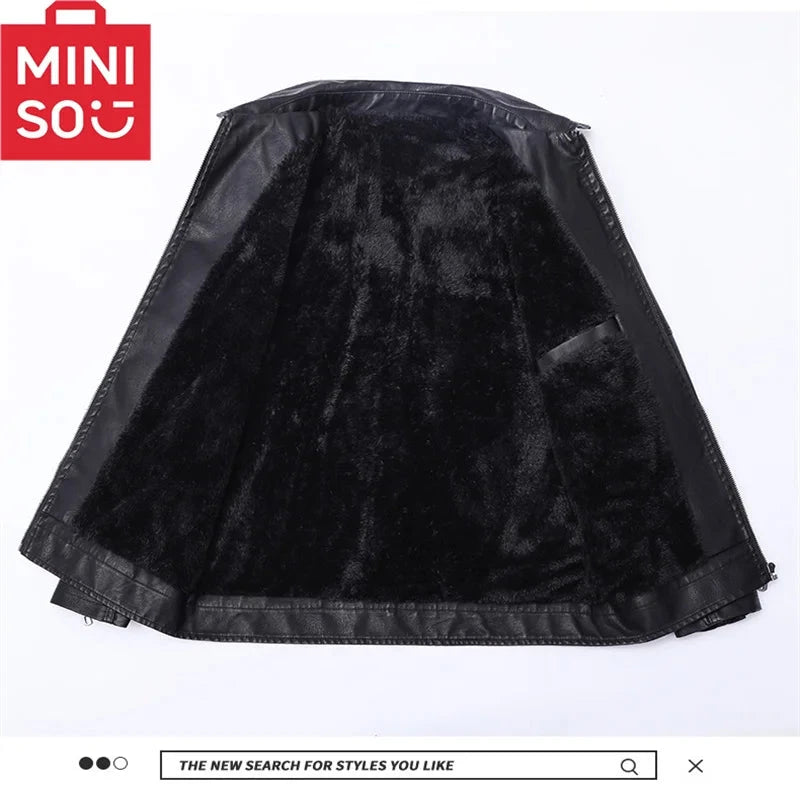 Spring and Autumn Soft Leather Jacket Men's Top Handsome GlowCart