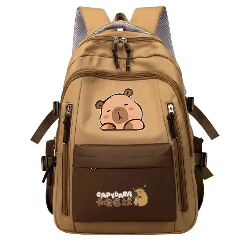 Kawaii Capybara School Backpack for Girls School Bags Set GlowCart