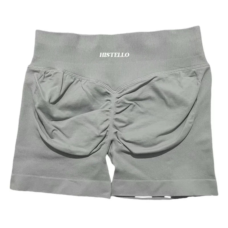 HISTELLO Impact Shorts Df Substitute High Waist Women Yoga Workout Short Seamless Leggings Stretch Fitness Running Gym Shorts GlowCart