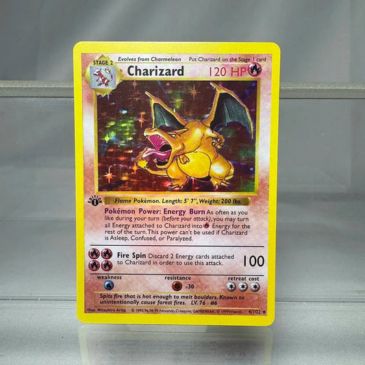 PKM Cards 1st Edition Charizard Blastoise Dragonite 1996 GlowCart