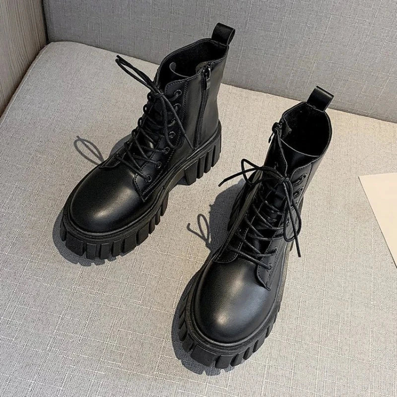 2024 New Women Leather Face Boots Outdoor nonslip walking GlowCart