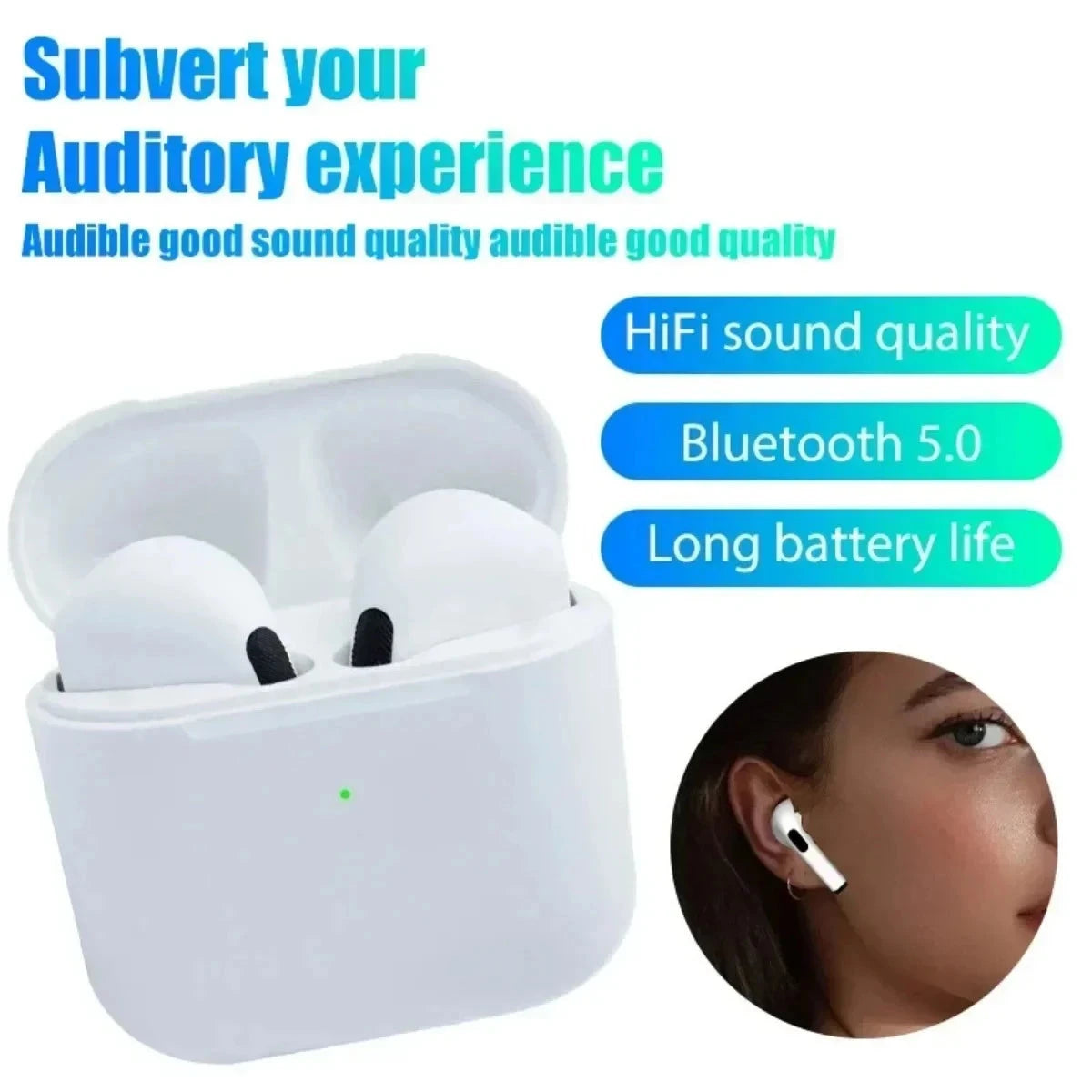 Pro4 Bluetooth Earphones Wireless Headphones Mini Sports GlowCart