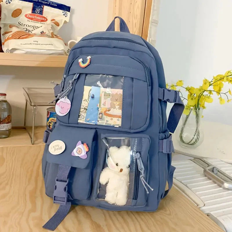 Cute Girls Backpack Fashion Cartoon Teen Student School GlowCart