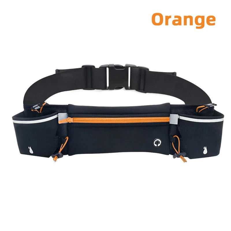 Marathon Trail Running Waist Pack For Phone Water Bottle Sports Fanny Pack Fitness Dual Pocket Running Belt Waist Bag Men Women GlowCart