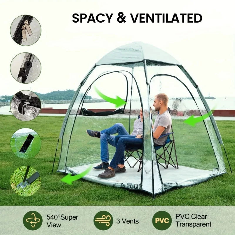 Sports Tent All Weather Clear Sport Shelter Waterproof and GlowCart