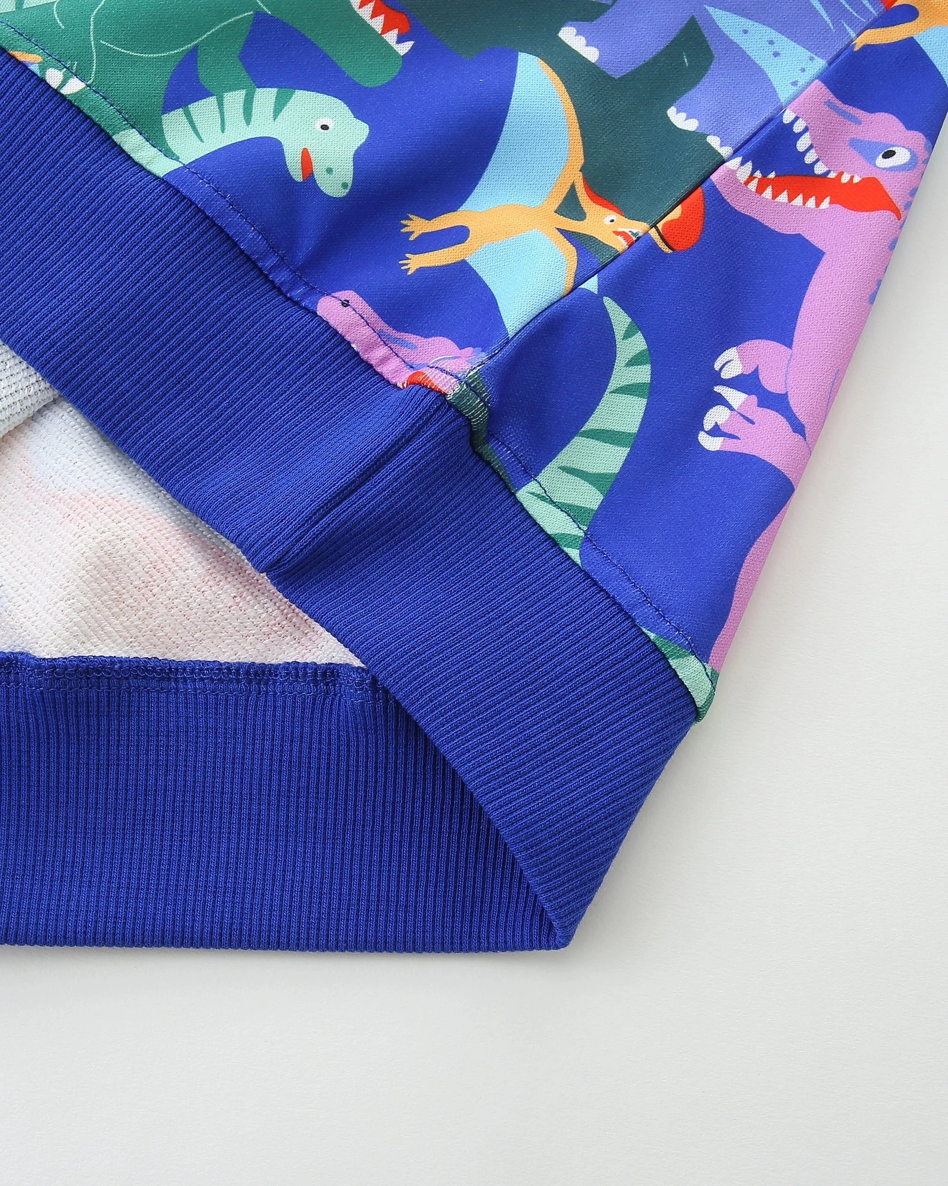 Boys' Colorful Dinosaur Print Sweatshirt - Soft Polyester Crewneck Pullover for Toddlers & Kids GlowCart