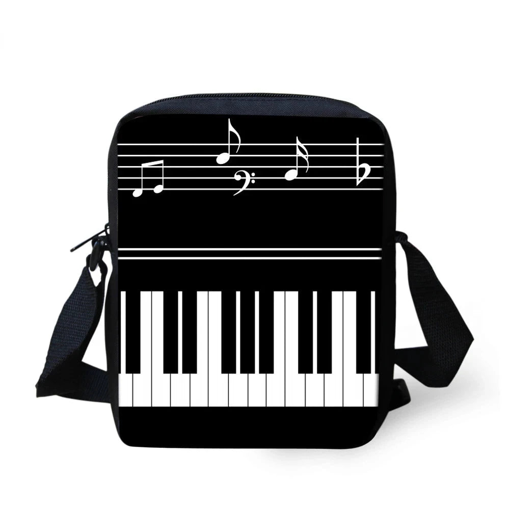 Luxury Piano Keyboard Musical Notes 3D Print 3pcs/Set School GlowCart