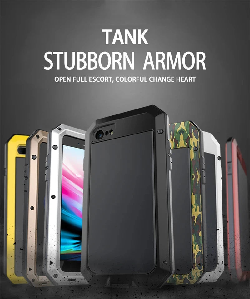Heavy Duty Protection Armor Metal Aluminum Case for iPhone GlowCart