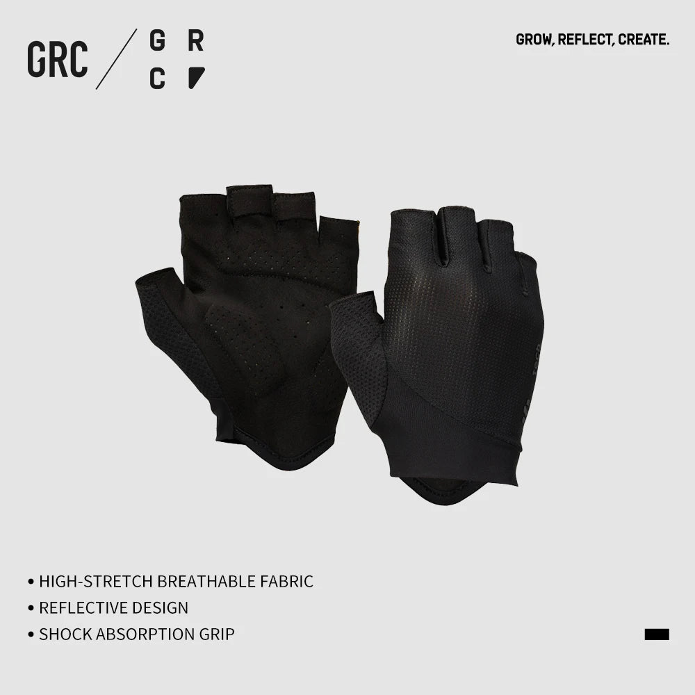 GRC half-finger cycling gloves men's and women's non-slip shock-absorbing breathable summer cycling gloves fingerless sports fit GlowCart