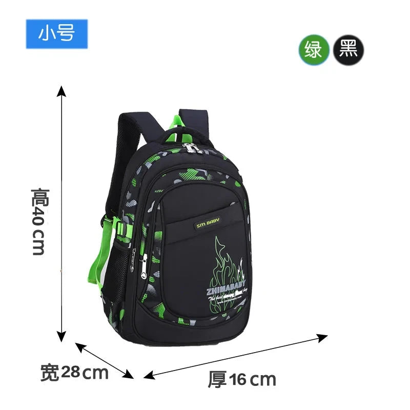 Waterproof Lightweight School Backpack for Kids 6-12 Years Durable Large Capacity Student Bookbag Boys Girls254 GlowCart