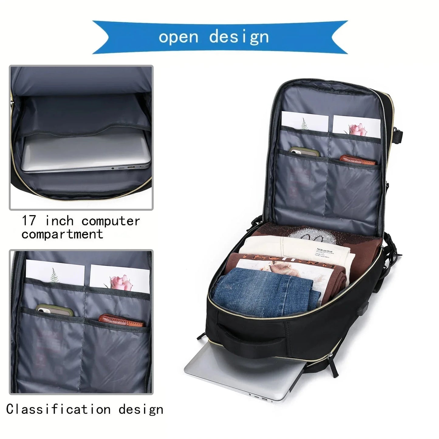 Large Capacity Travel Backpack Multifunctional Laptop GlowCart
