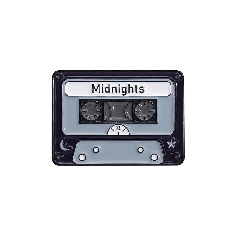 Taylor Midnights Radio Station Enamel Pins 80's Retro Radio GlowCart