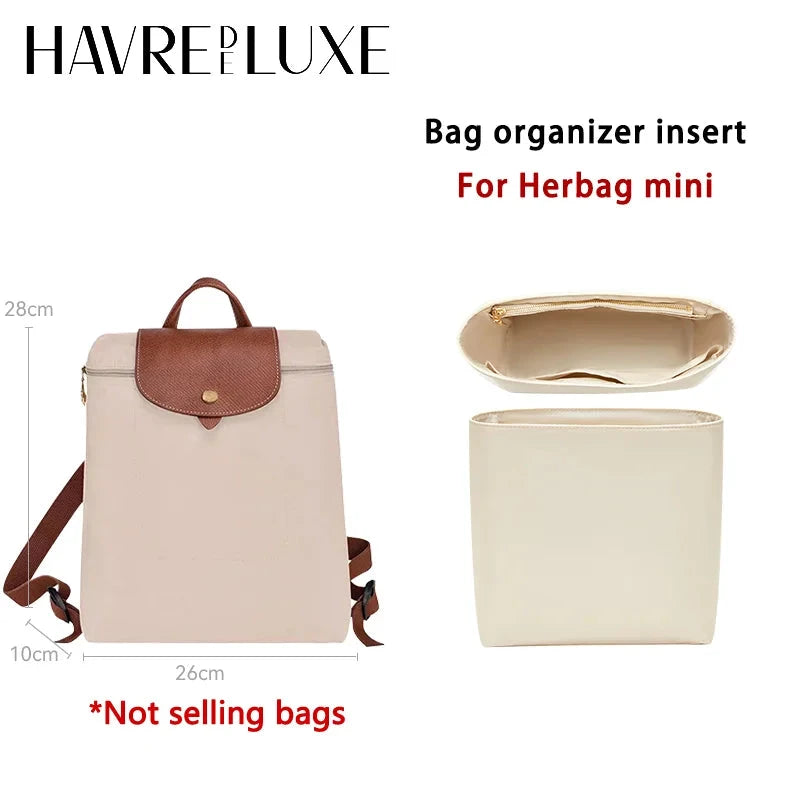 Bag organizer insert for longchamp backpack nylon storage GlowCart