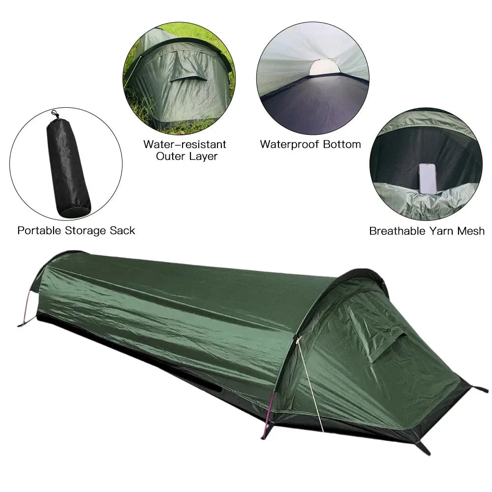Backpacking Tent Outdoor Camping Sleeping Bag Tent GlowCart