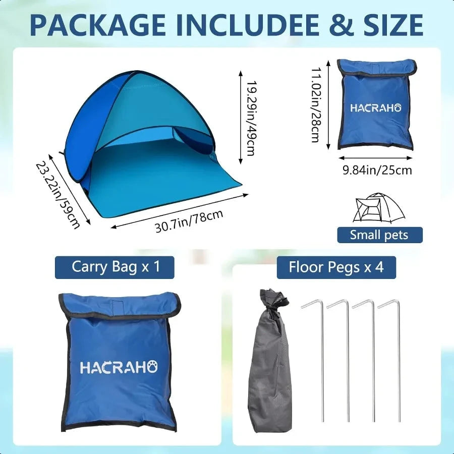 Beach Sun Shelter 1 Pack Pop Up Tent Outdoor Automatic GlowCart