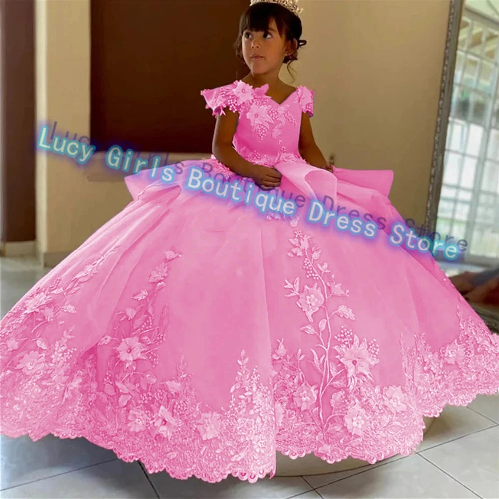 Luxurious Double Color Flower Girl Dress Wedding Dresses GlowCart