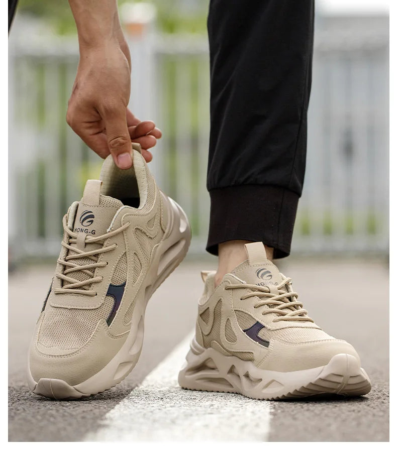 Lightweight Safety Shoes Men Women Work Shoes Steel Toe Cap Working Boots Sneakers Man Women Breathable Shoes Tactical Boots GlowCart