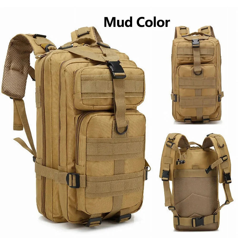 30L Tactical Backpack Assault Backpack Molle 3P Camping GlowCart