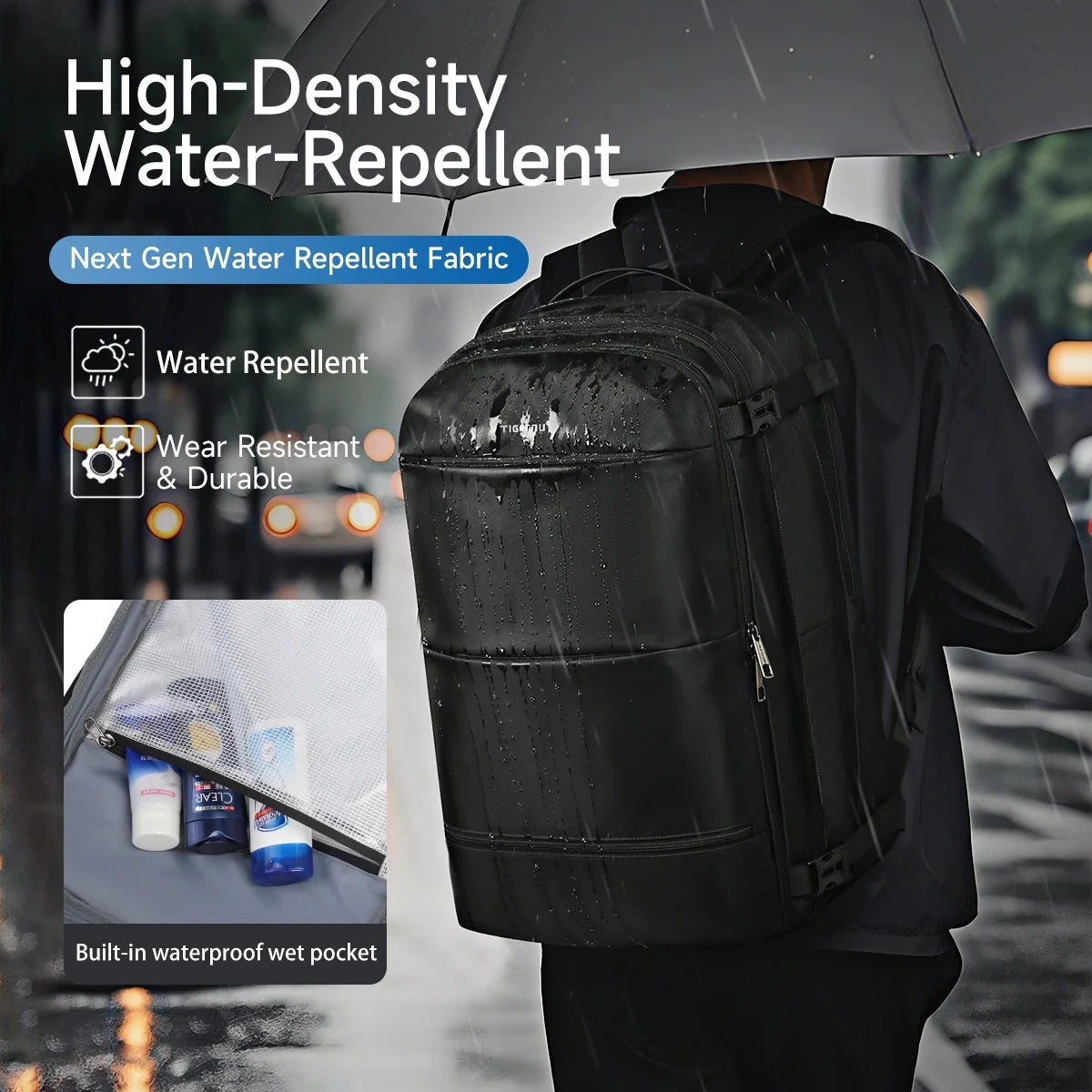 Tigernu Vacuum Compression Backpacks Men Travel Backpack GlowCart