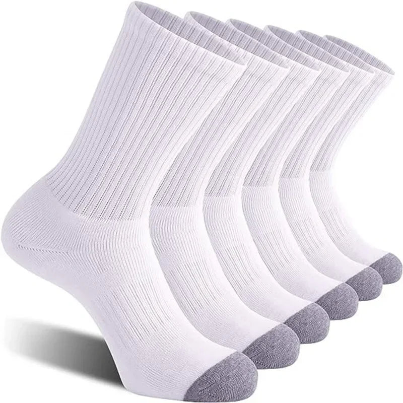 Men's Outdoor Gym Socks High Quality Comfortable Soft Ground-Gripping Football big Size Anti Odor Sweat Absorbing 6/12 Pairs GlowCart