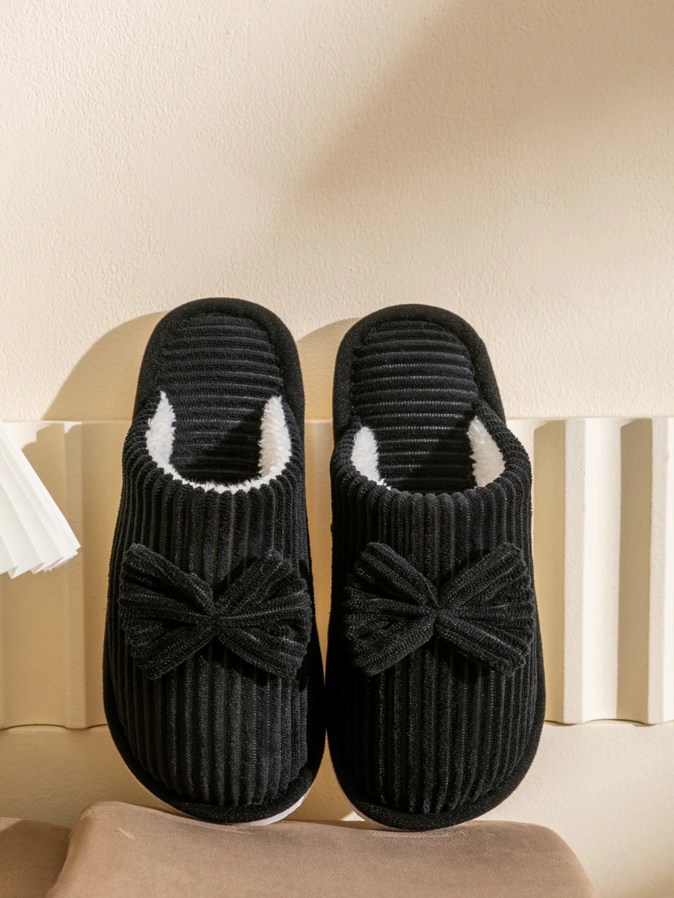 Fashion Women's Bow Slippers Fall/Winter Indoor Bedroom