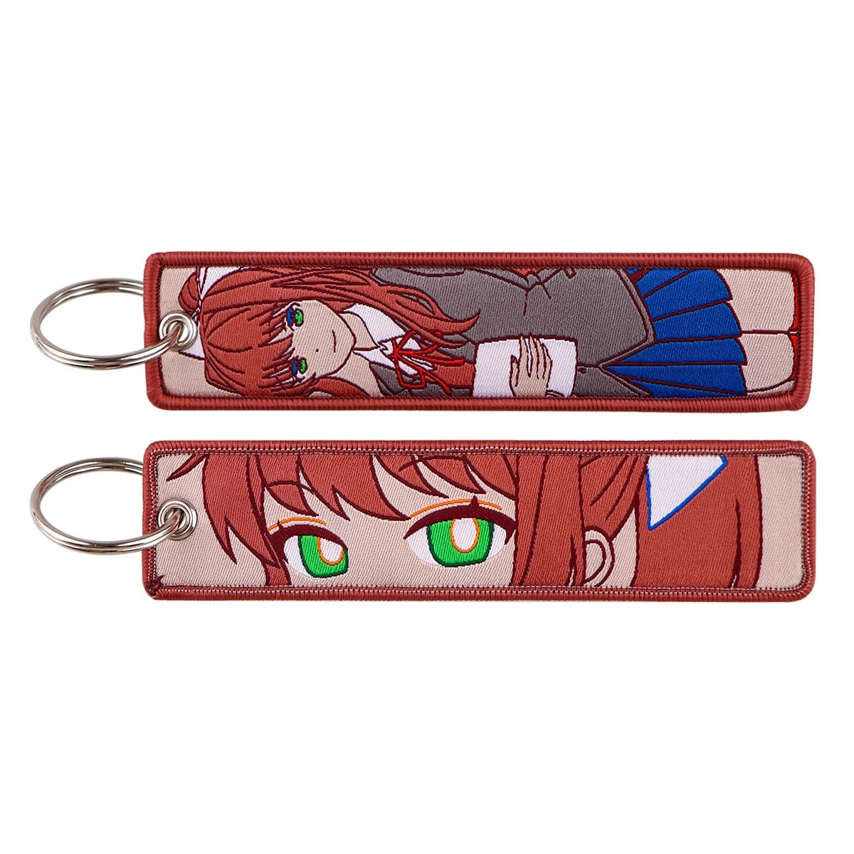 Classic Anime Cool Embroidery Key Fobs Key Tag Motorcycles GlowCart