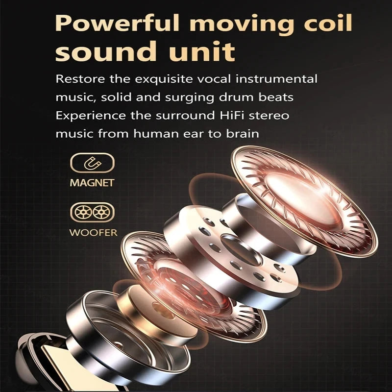 M19 Bluetooth Wireless Headset 5.3 Bluetooth Earphones IPX5 GlowCart