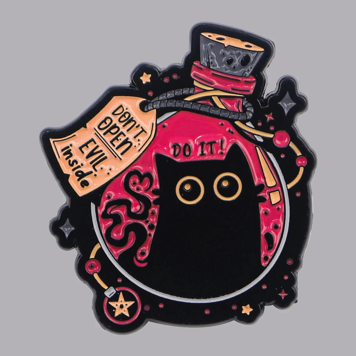Cute Black Cat Enamel Pin Animal Brooch Pines Lapel Pins GlowCart