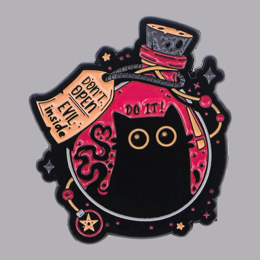 Cute Black Cat Enamel Pin Animal Brooch Pines Lapel Pins GlowCart