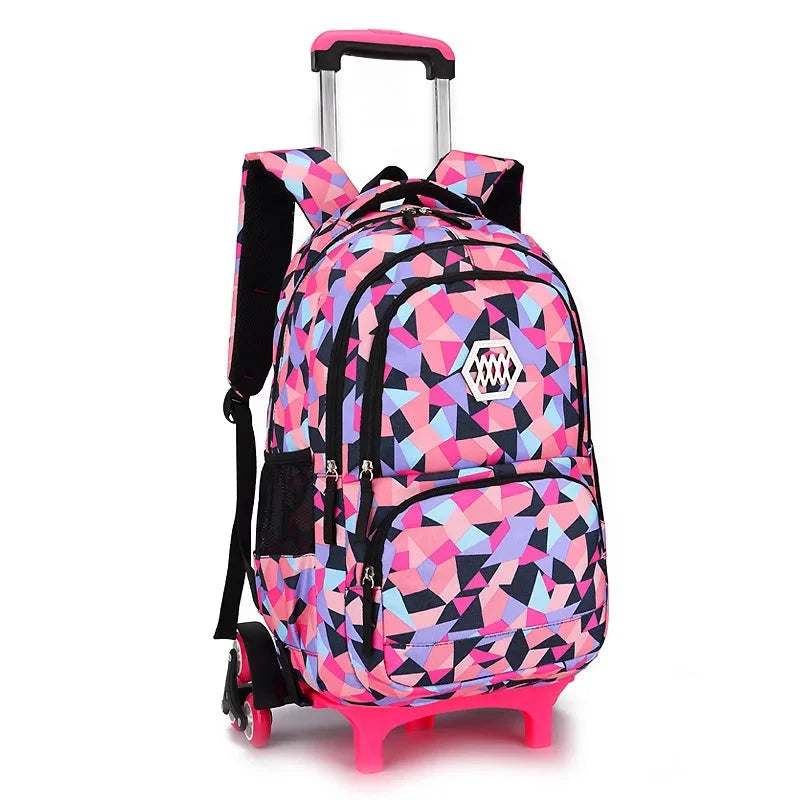 wheeled bags for girls kids Travel luggage Rolling School GlowCart
