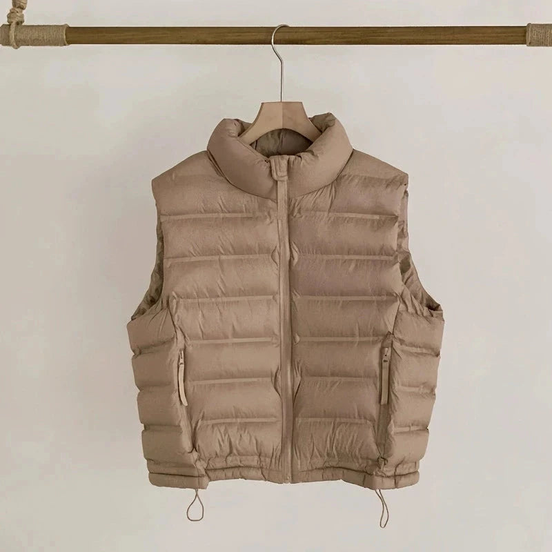 VigoAnne 2025 New Down Cotton Vest Women Autumn Winter Short GlowCart