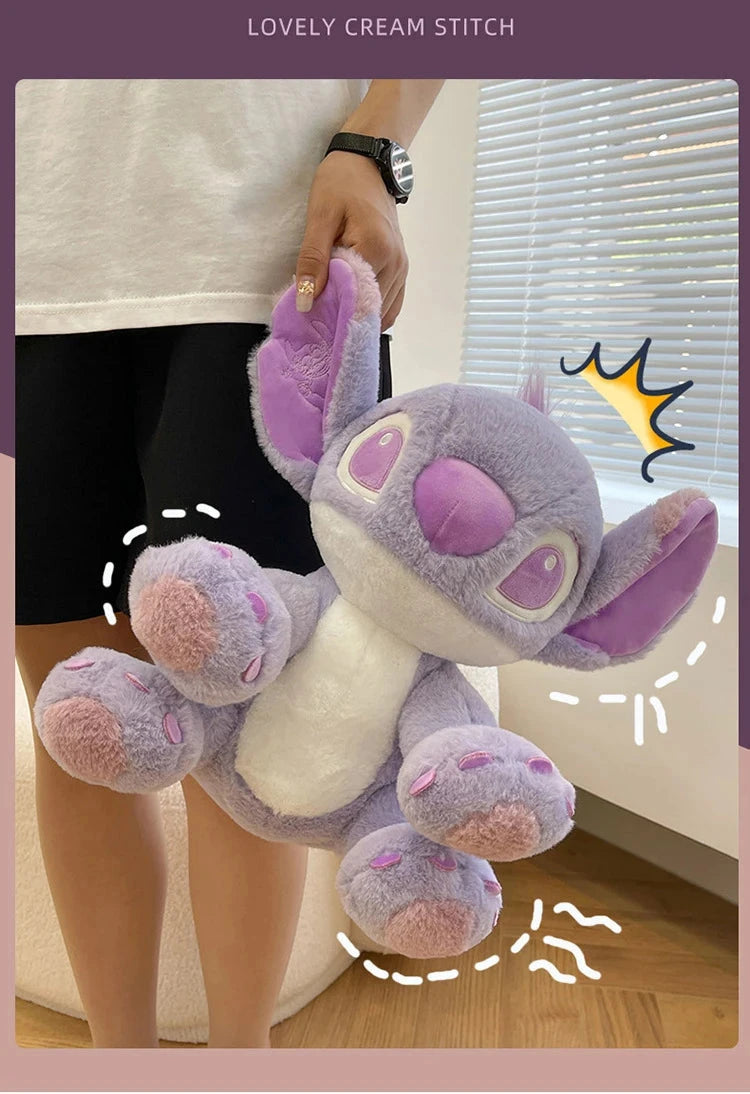 Disney Cartoon Purple Stitch Doll Star Baby Kawaii Plush Toy GlowCart