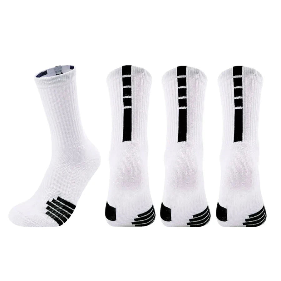 4Pair Men Women Sport Socks Football Basketball Baseball Rugby Soccer Cycling Running Hiking Tennis GlowCart