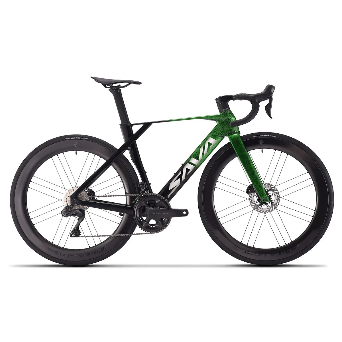 SAVA SLR8 High-End Full Carbon Fiber Road Bike with SHIMAN0 ULTEGRA 8170 Di2 Kit Competition-Class Road Bike Race Bike GlowCart