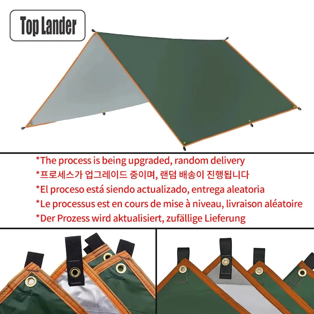 Camping Tarp Waterproof Tent Tourist Awning Shade Garden GlowCart