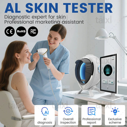 3D Skin Scanner Care facial Analyzer Monitor Machine Magic GlowCart