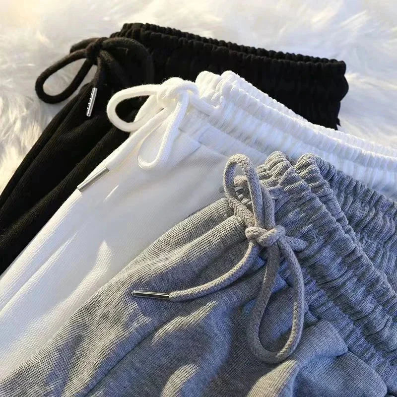 Striped Sports Shorts Women Korean Fashion Casual Mini Shorts Summer Simple Loose Wide Leg Shorts Ladies New GlowCart