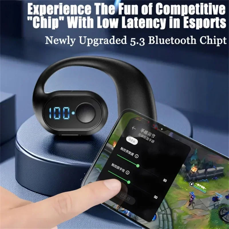 Bluetooth 5.3 Headphone TWS Wireless Ear Hook Earphone HiFi