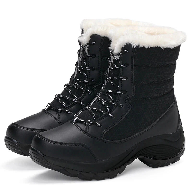 Snow Boots Women Platform Boots Non-slip Women Winter Shoes GlowCart