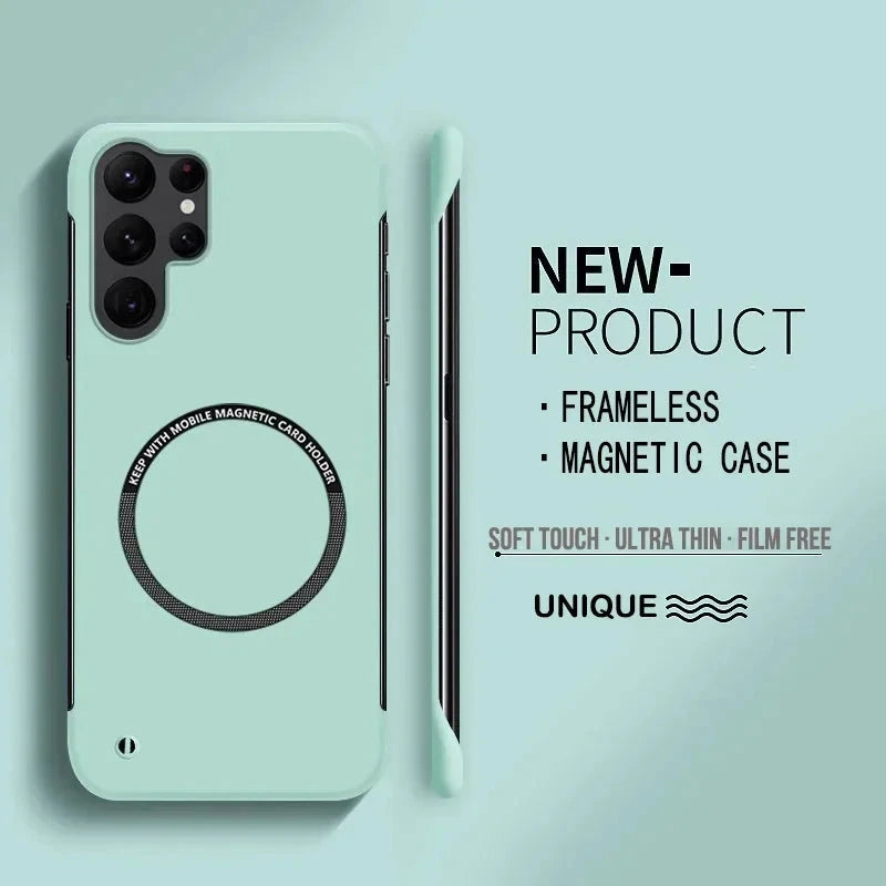 Ultra Thin Hard PC Magnetic Frameless Phone Case For Magsafe GlowCart