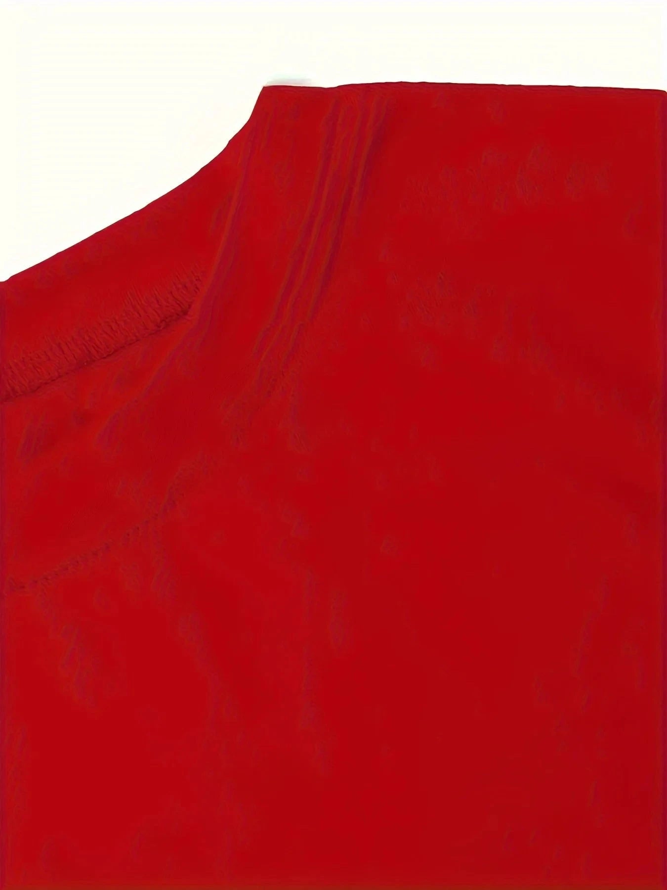 Women's red T-shirt LOS ANGELES Casual Round Neck short GlowCart